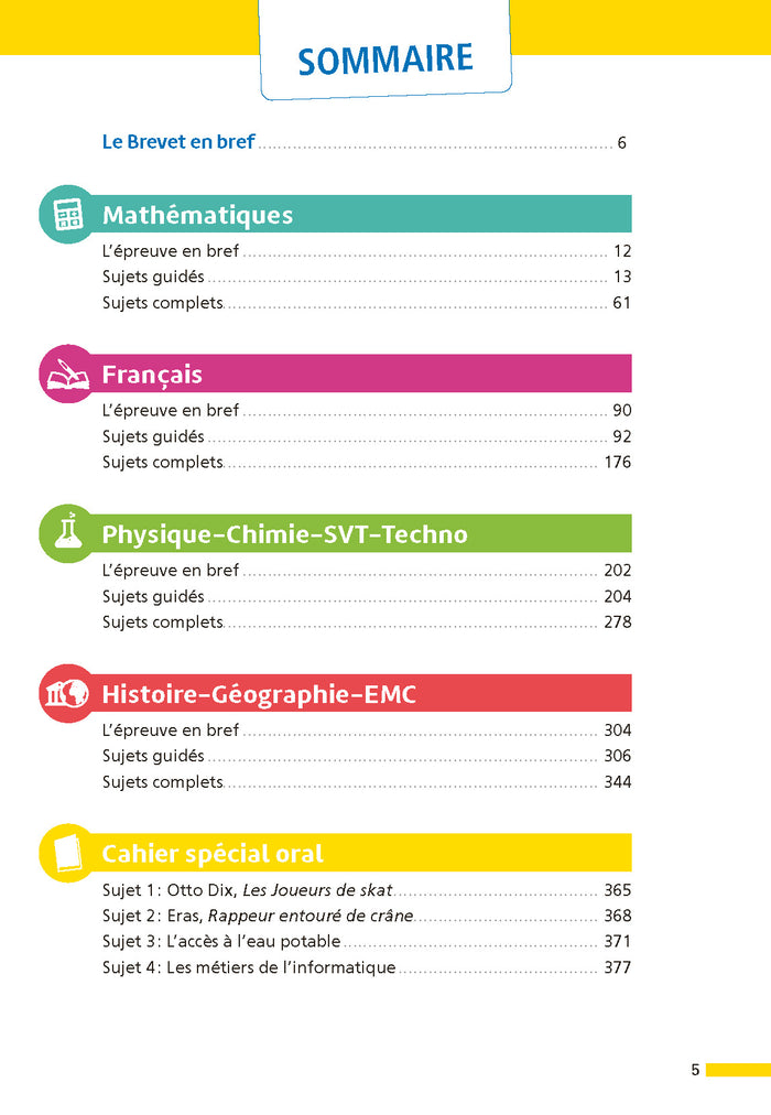 Maxi annales brevet 2026 - Corrigé