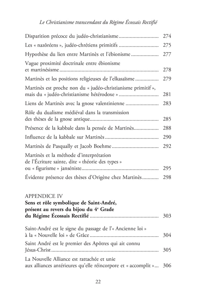 Le christianisme transcendant du Rite Écossais Rectifié