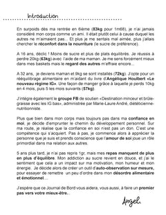 Mon journal alimentaire