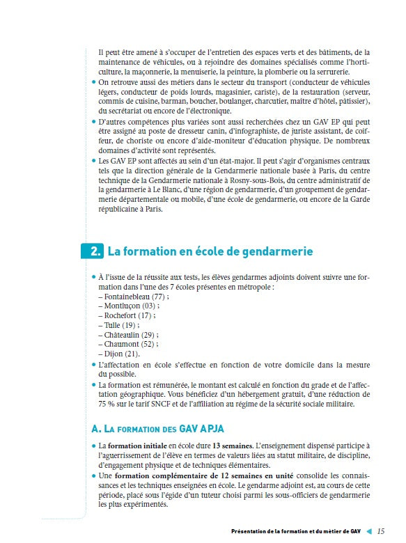 Gendarme adjoint volontaire - Tout en un - Intégrer la fonction publique - 2022/2023