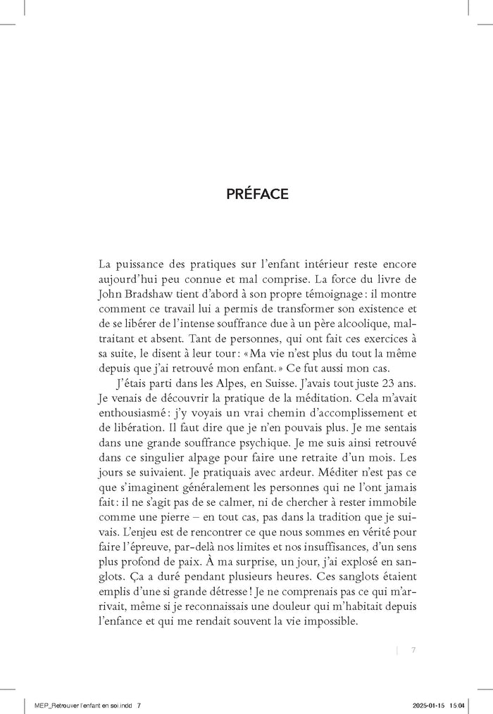 Retrouver l'enfant en soi