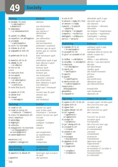 The Vocabulary Guide - Le guide de référence des mots anglais et leur emploi