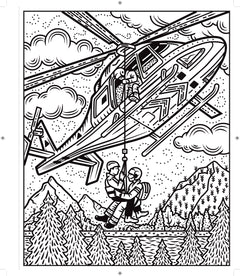 Avions et hélicoptères - La peinture magique