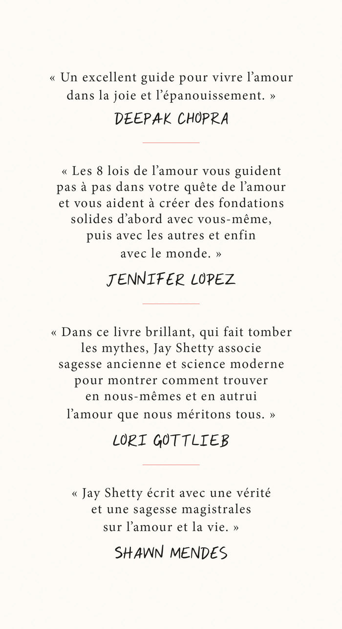 Les 8 lois de l'amour
