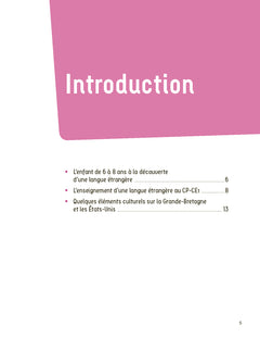 Initiation à l'anglais CP-CE1 - + ressources numériques