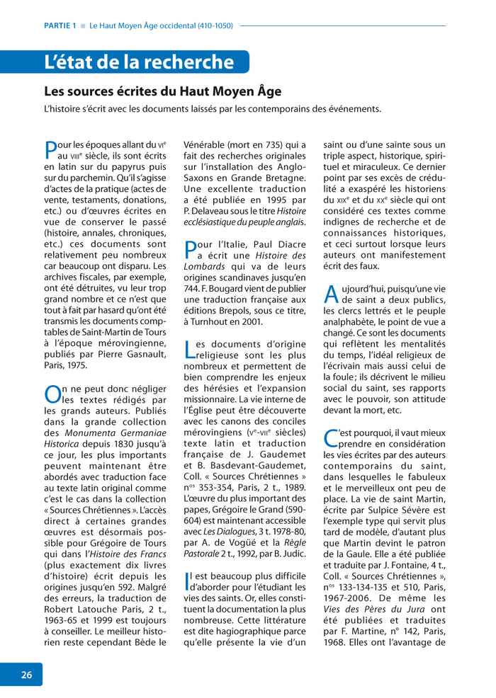 Le Moyen-âge en Occident