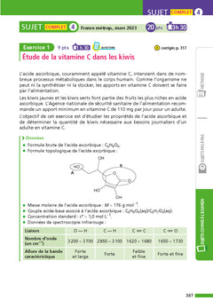 Annales Bac Physique Chimie Term. 2026 - Corrigé