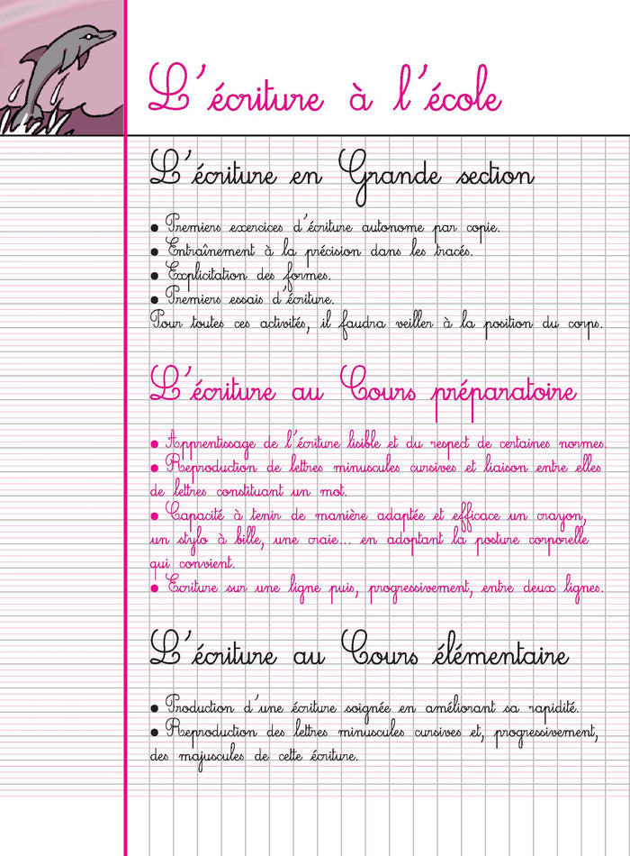 Cahier d'écriture CP