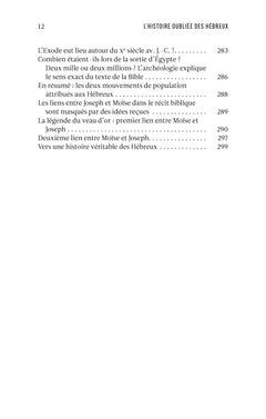 L'histoire oubliée des Hébreux