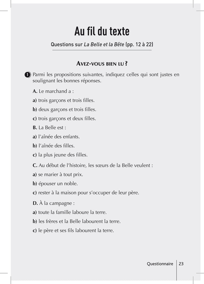 Bibliocollège - La Belle et la Bête et autres contes