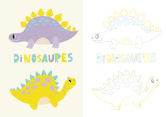 Mon beau coffret de coloriage - Dinosaures