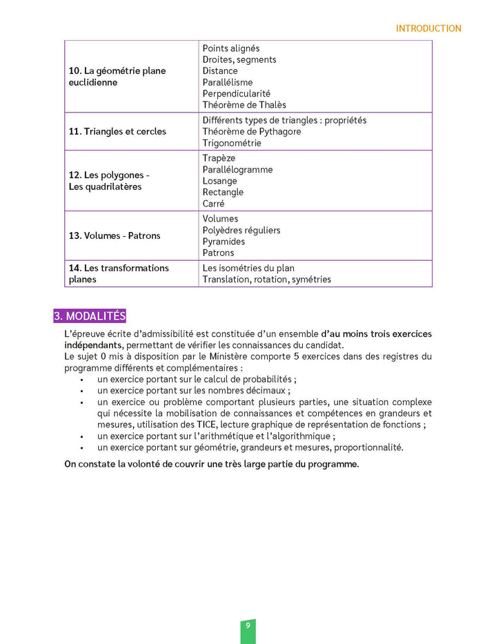 CRPE écrit Maths -admissibilité - nouveau concours 2025