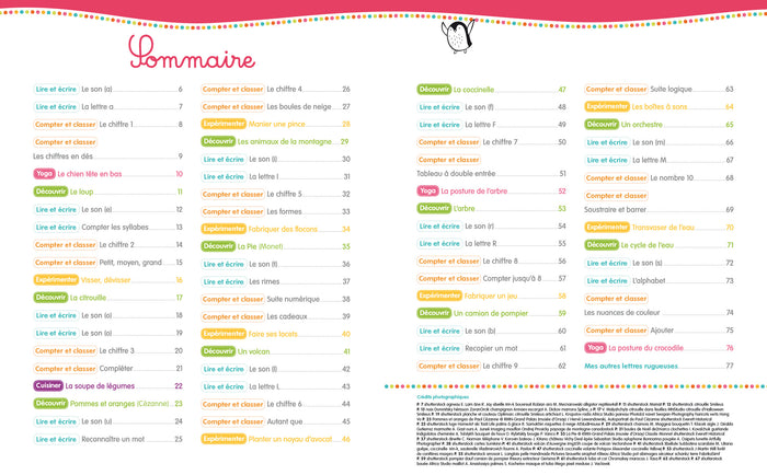 Montessori Mon année de Grande Section