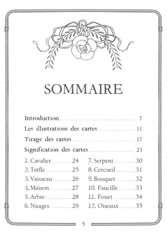 Coffret Oracle Lenormand doré