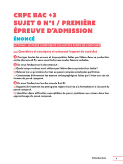 Réussir mon CRPE - Français Admission concours L3 oral 2027-2028