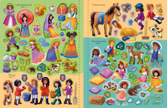 Les princesses - Autocollants