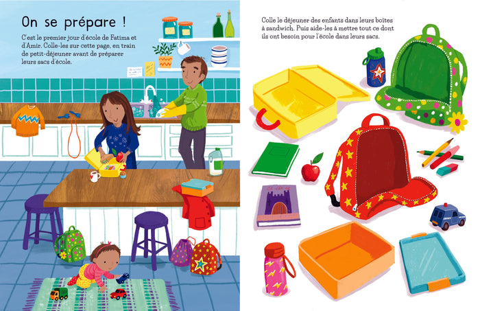 L'école - Autocollants Usborne