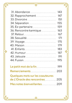 L'oracle des rencontres