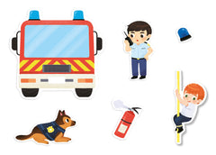 Mes 500 autocollants - Police et Pompiers