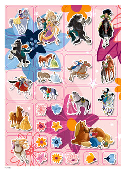 Disney Princesses - Je colorie mes amies - Balade à cheval - Stickers offerts
