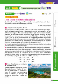 Annales Brevet Physique Chimie - SVT - Techno 2025 - Corrigé