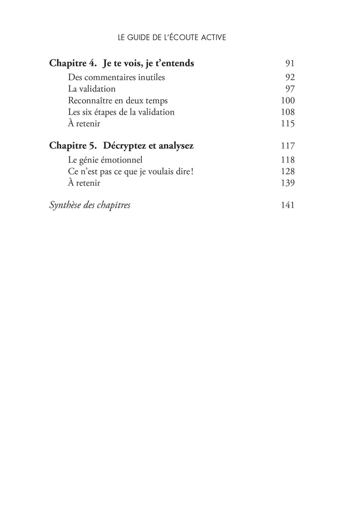 Le Guide de l'écoute active