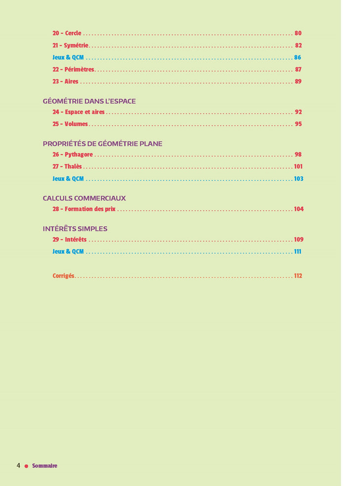 Mon cahier pour assurer en maths