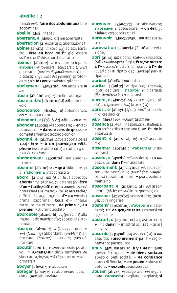 Dictionnaire Le Robert & Collins poche italien