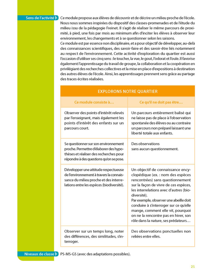 Education scientifique à grands pas -PS-MS-GS