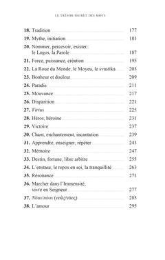 Le trésor secret des mots