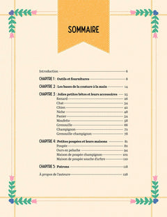 Mini poupées et animaux en feutrine