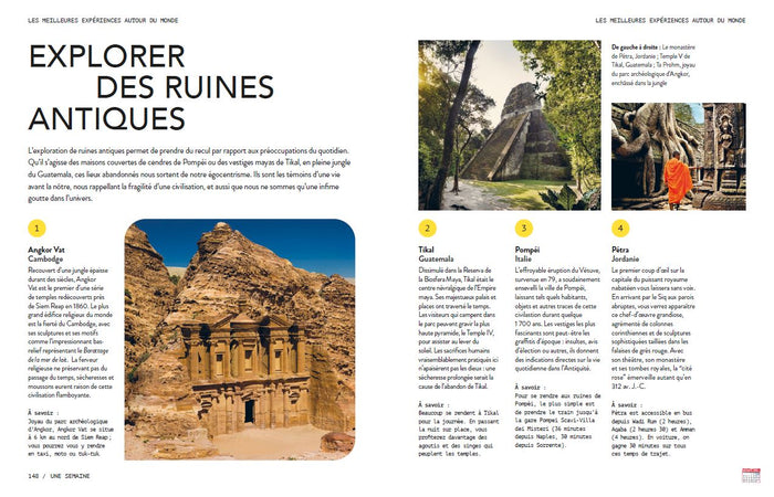 Les meilleures expériences autour du monde