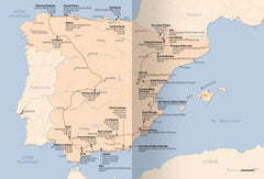 L'Espagne et le Portugal en van
