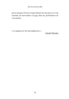 Ma vie est un Labo et la vôtre aussi
