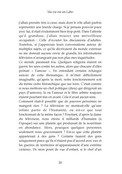 Ma vie est un Labo et la vôtre aussi