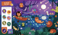Cherche et trouve des tout-petits qui brille dans la nuit