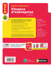 Finance d'entreprise - DCG - Epreuve 6 - Manuel et applications 2024