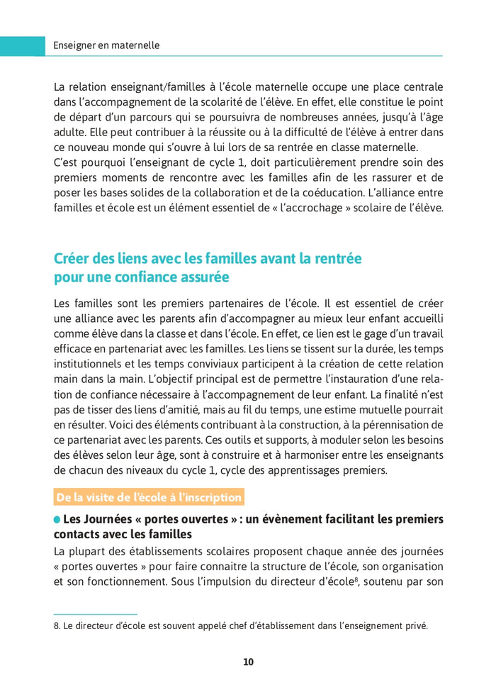 Enseigner en maternelle