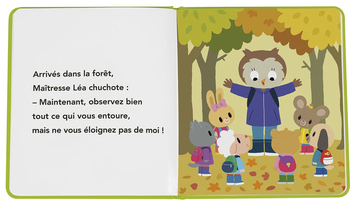 Kimi en forêt avec sa classe