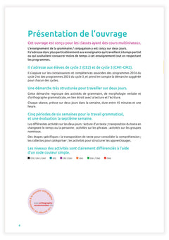 Méthode testée en classe - La Grammaire ritualisée sur 2 jours - 2e année