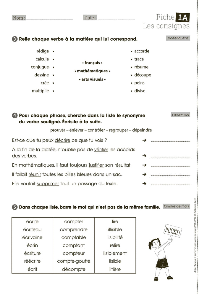 Aider l'élève à enrichir son vocabulaire