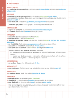 Les verbes et leurs constructions