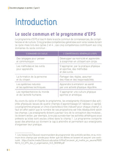L'EPS au cycle 3 + Ressources numériques
