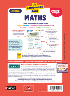 Je comprends tout - Maths CE2 - Mon cahier pour progresser sereinement
