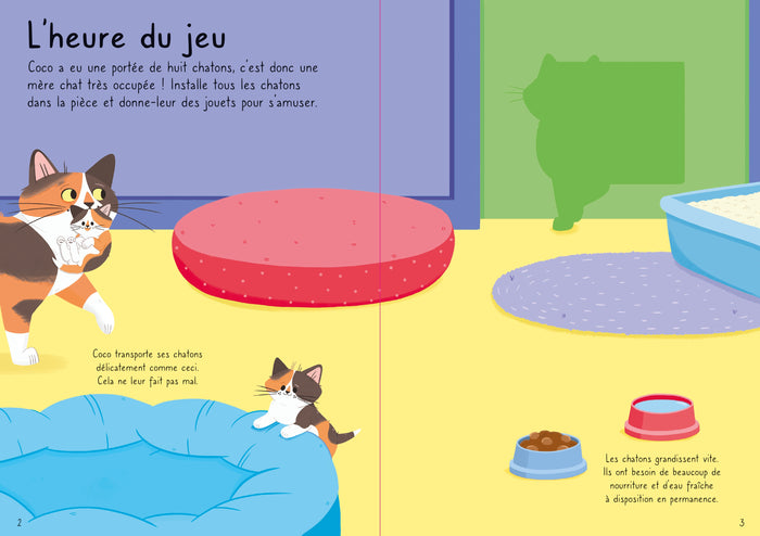 Les chats - Mes petits autocollants
