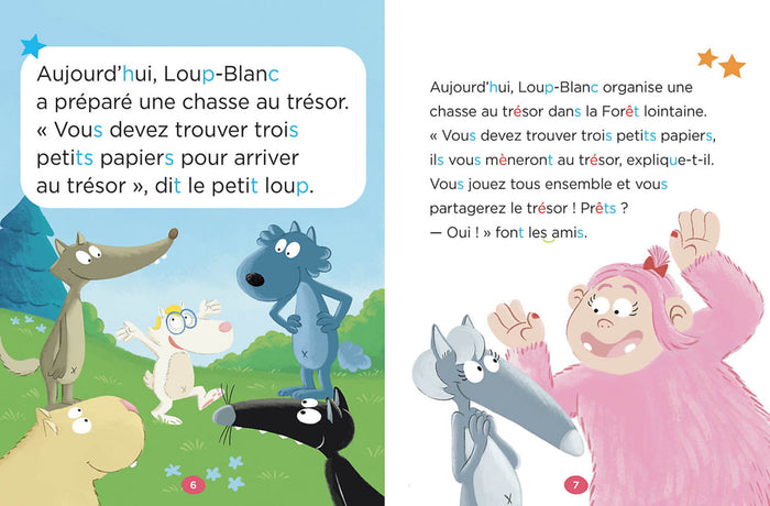 Mes lectures du CP avec Loup - La chasse au trésor de Loup-Blanc