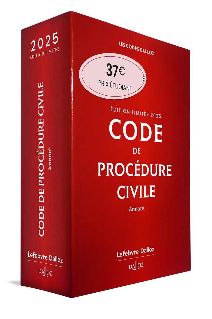 Code de procédure civile 2025 annoté. Édition limitée. 116e éd.