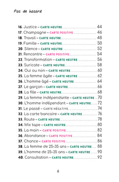 Pas de hasard - Cartes oracle