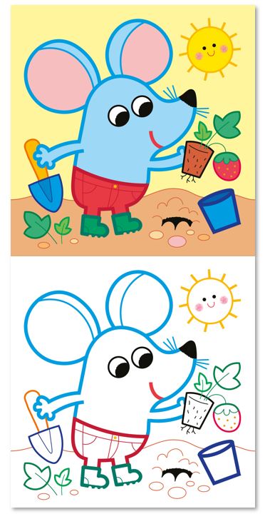 Je colorie sans déborder - La ferme