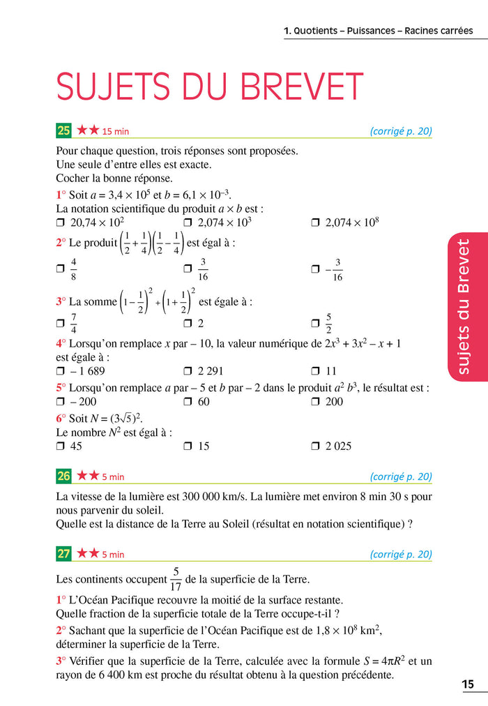 Exos résolus - Maths 3e